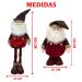 Dupla Bonecos Natalino Rena E Papai Noel Pernas Ajustáveis 80cm