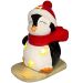Dupla Casal Pinguim Na Prancha Decoração Luminária Luzes LED