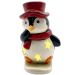 Dupla Casal Pinguim Na Prancha Decoração Luminária Luzes LED