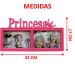 Dupla Porta Retrato Infantil Mural Príncipe Princesa 15x10cm
