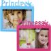 Dupla Porta Retrato Infantil Mural Príncipe Princesa 20x15cm