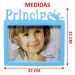 Dupla Porta Retrato Infantil Mural Príncipe Princesa 20x15cm