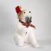 Dupla Urso Polar Decoração Natalina Enfeite 35cm Branco