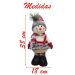 Enfeite Boneco De Neve Natal Em Tecido 38cm