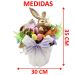 Enfeite De Páscoa Coelha Em Palha Decoração Arranjo De 35cm