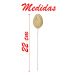 Enfeite Decorativo Ovo De Páscoa 12 Unidades Com Haste