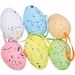 Enfeite Decorativo Páscoa 18 Ovos Pendentes Coloridos