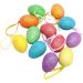 Enfeite Decorativo Páscoa 24 Ovos Pendentes Coloridos