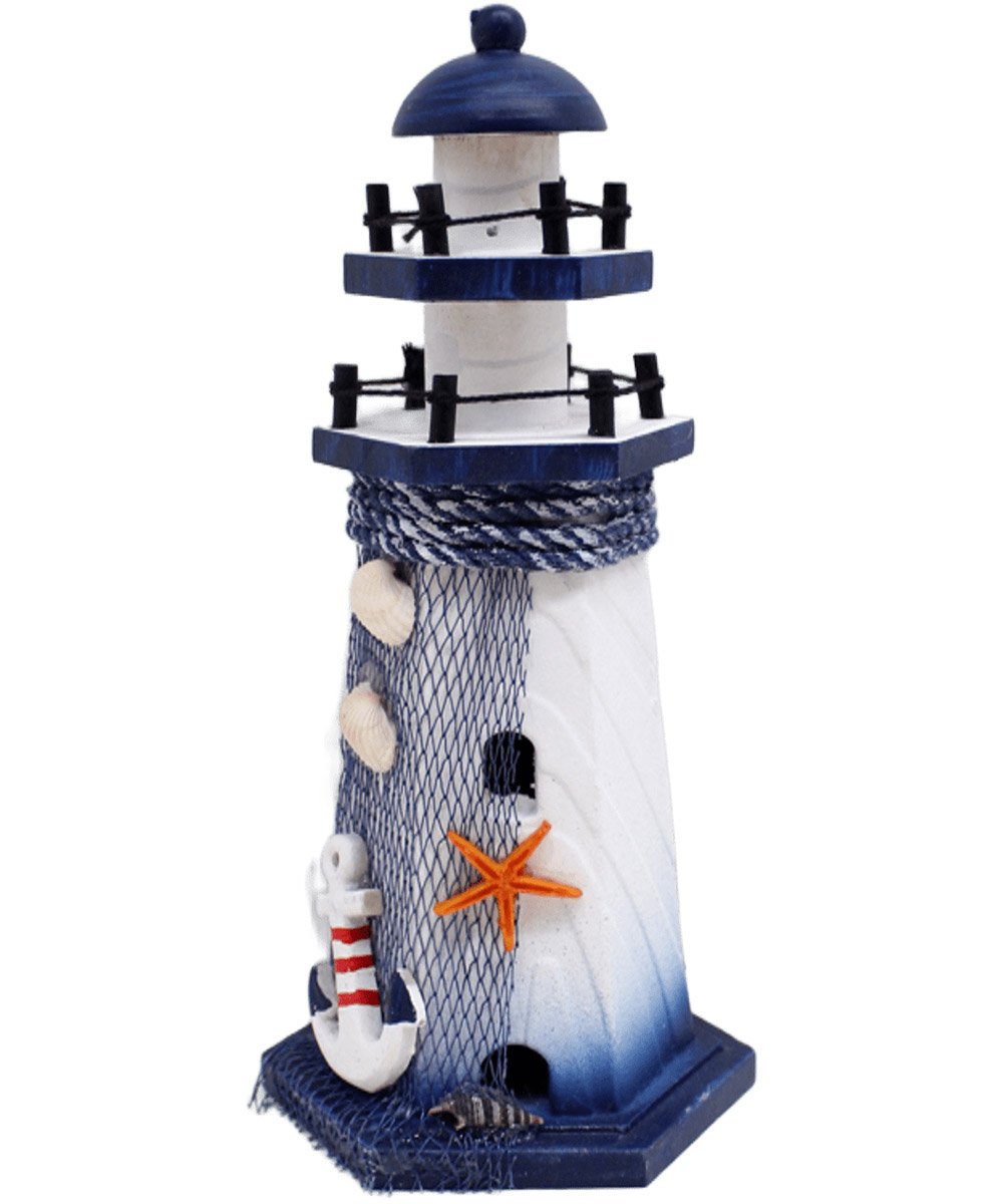 Enfeite Farol Marítimo Decoração Casa Náutica Praia De 27cm