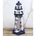 Enfeite Farol Marítimo Decoração Casa Náutica Praia De 27cm