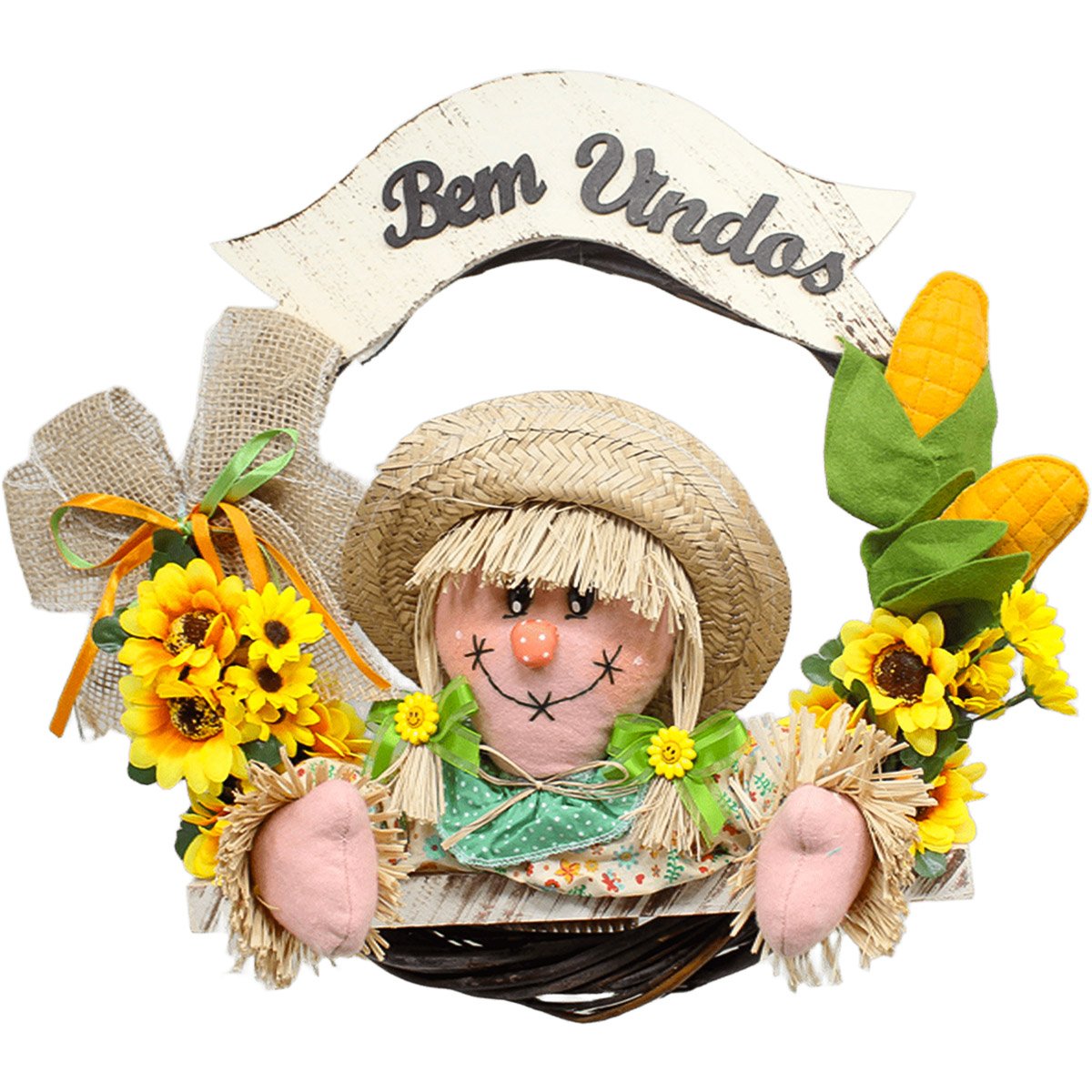Enfeite Guirlanda Espantalhos Caipira Decoração Festa Junina Menina