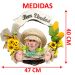 Enfeite Guirlanda Espantalhos Caipira Decoração Festa Junina Menina
