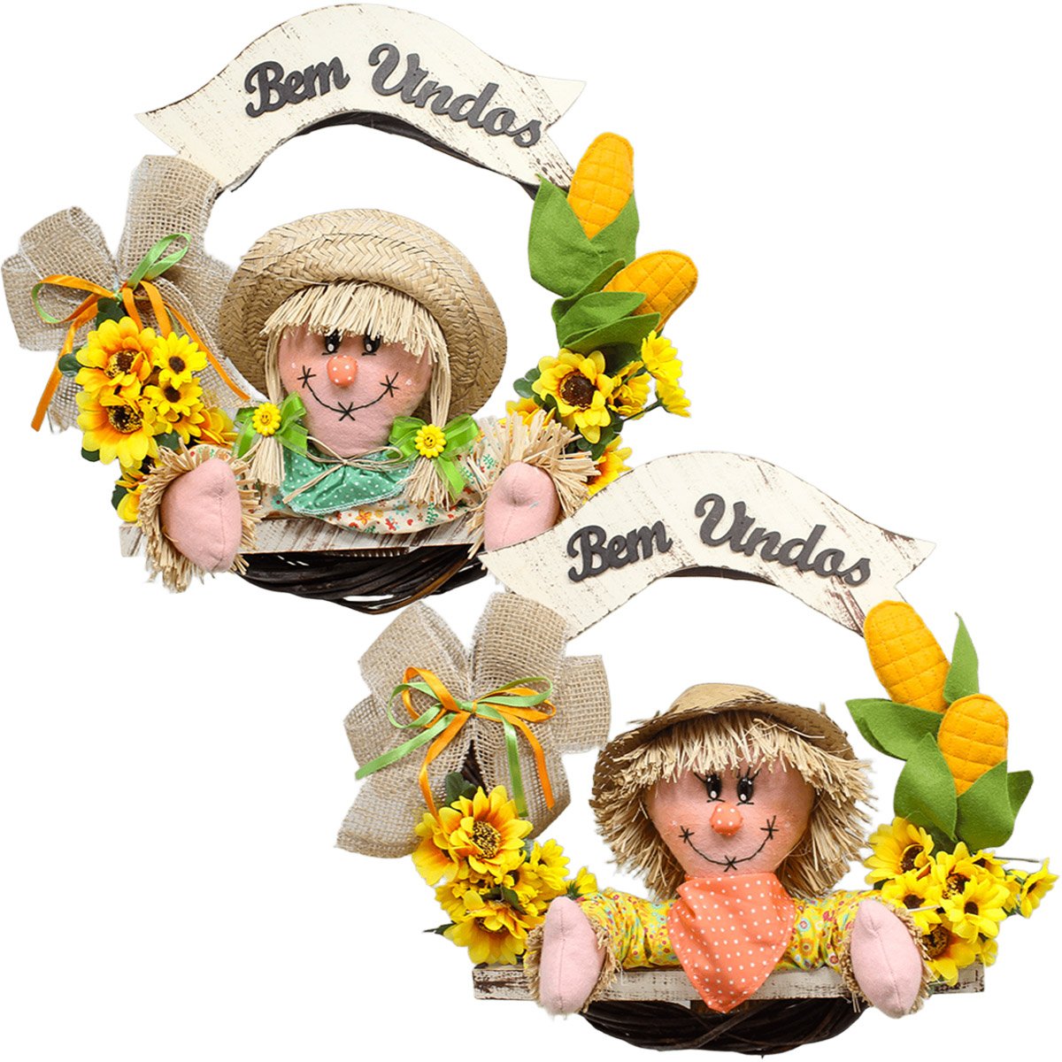Enfeite Guirlanda Espantalhos Caipira Decoração Festa Junina Menina