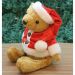 Enfeite Natal Urso De Pelúcia Roupa E Gorro Natalino 23cm