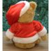 Enfeite Natal Urso De Pelúcia Roupa E Gorro Natalino 23cm