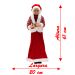 Enfeite Natalino Boneca Mamãe Noel Tecido Decorativo 61 cm
