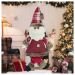 Enfeite Papai Noel Natal Em Tecido 30Cm
