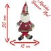 Enfeite Papai Noel Natal Em Tecido 30Cm