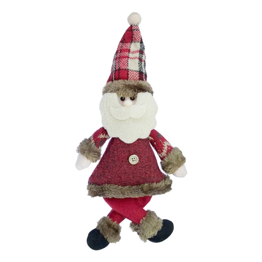 Enfeite Papai Noel Natal Em Tecido 30Cm