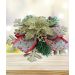 Enfeite Pendente Natalino Laço Arranjo Decoração Natal 15cm