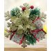 Enfeite Pendente Natalino Laço Arranjo Decoração Natal 15cm