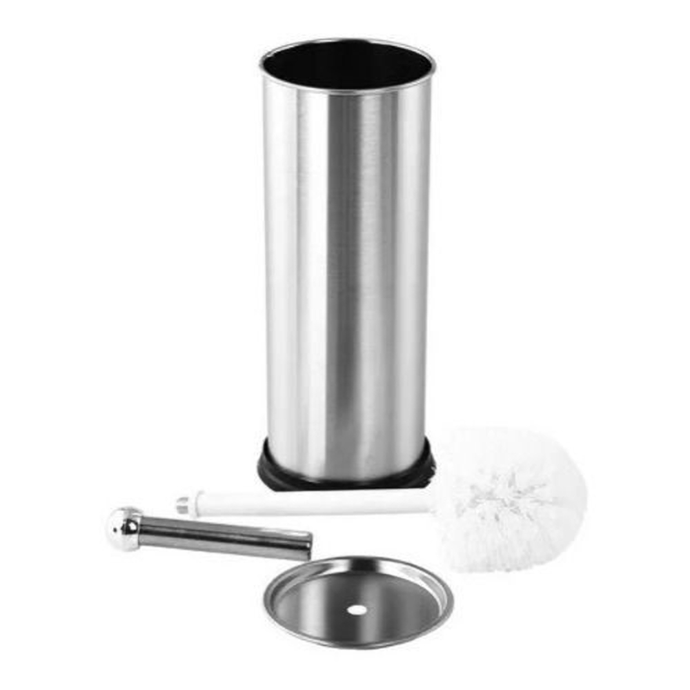 Escova Sanitária com Suporte Inox Cerdas Arredondadas 