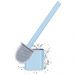 Escova Vaso Sanitario Cerdas Silicone Slim Azul
