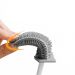 Escova Vaso Sanitario Cerdas Silicone Slim Azul
