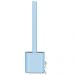 Escova Vaso Sanitario Cerdas Silicone Slim Azul