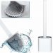 Escova Vaso Sanitario Cerdas Silicone Slim Branco