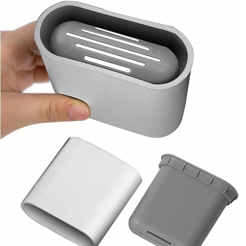 Escova Vaso Sanitario Cerdas Silicone Slim Branco