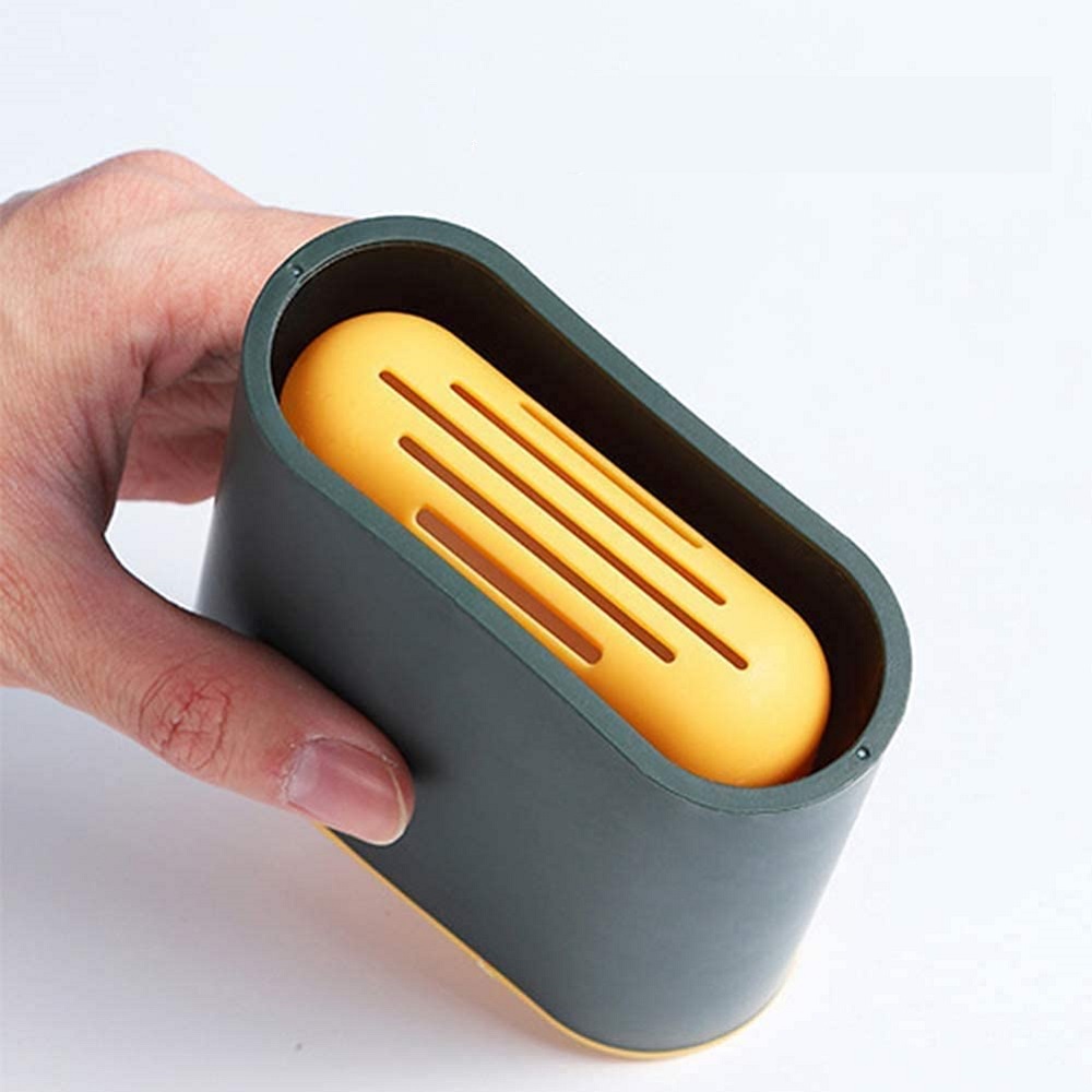 Escova Vaso Sanitario Cerdas Silicone Slim Verde