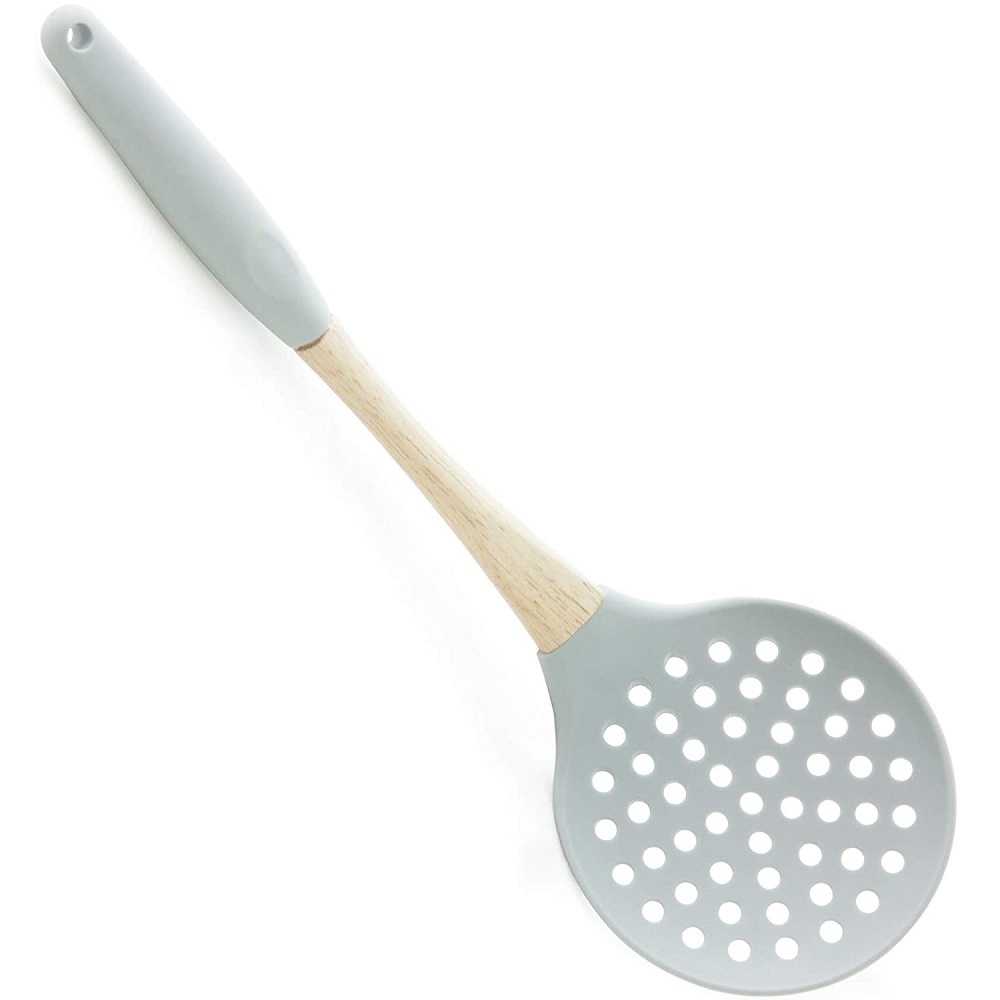 Escumadeira Cozinha Silicone Flexível 33cm 