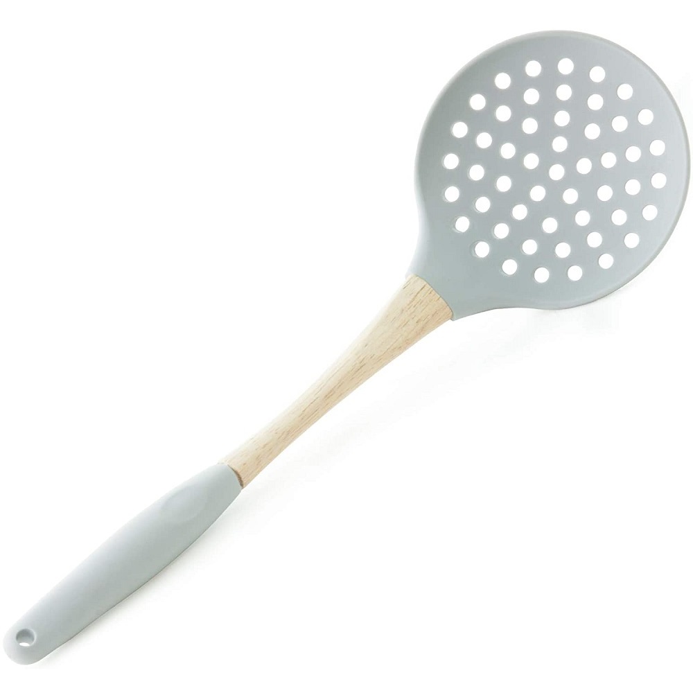 Escumadeira Cozinha Silicone Flexível 33cm 