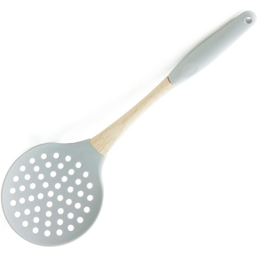 Escumadeira Cozinha Silicone Flexível 33cm 