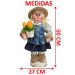 Espantalho Decoração Festa Junina Caipira Rastelo Milho 50cm Menina