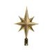 Estrela Ponteira De Árvore Natal Enfeite Natalino Dourada 30cm