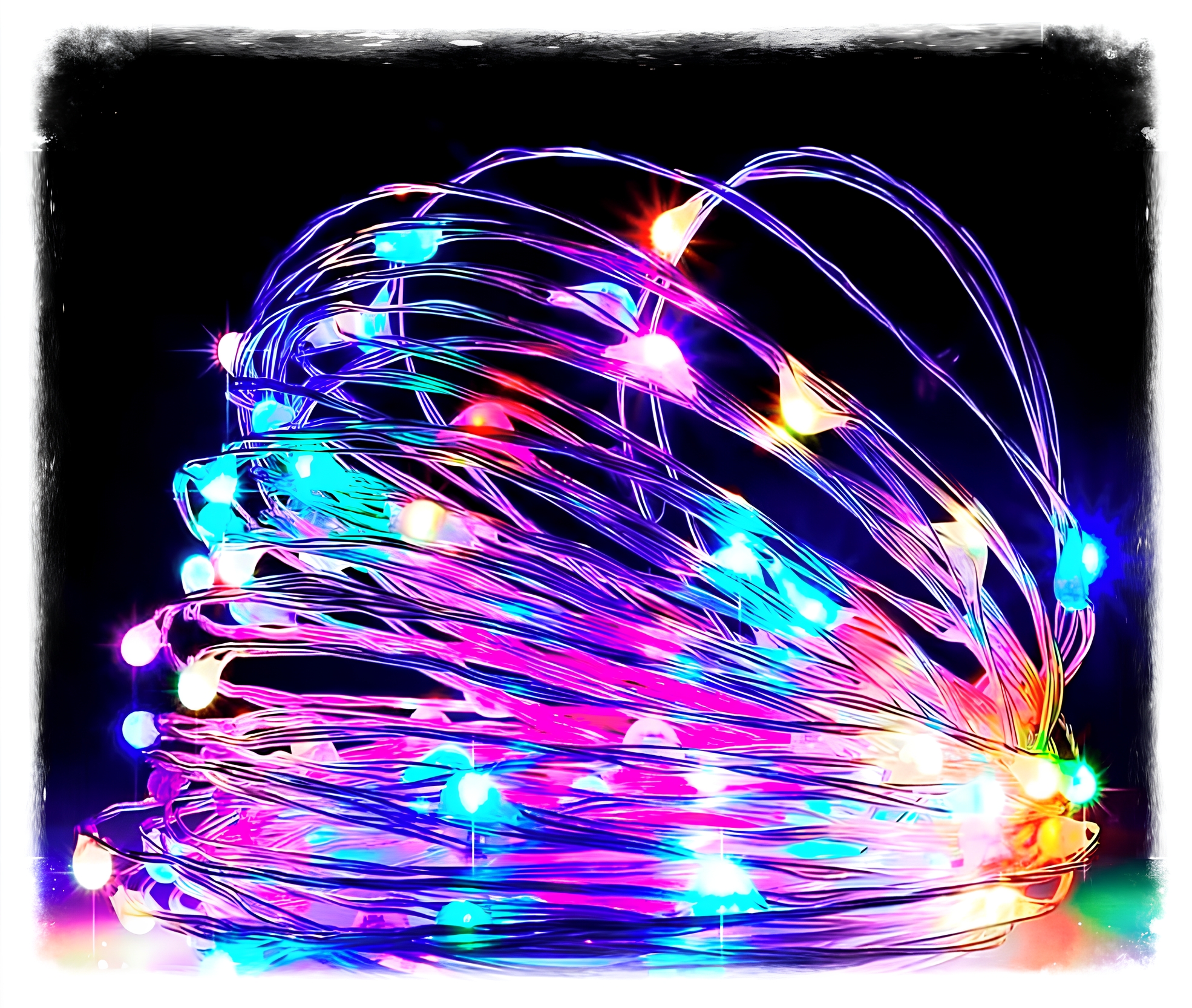 Fio De Fada 100 Lâmpadas Led Cordão Luz Colorida 10 Metros