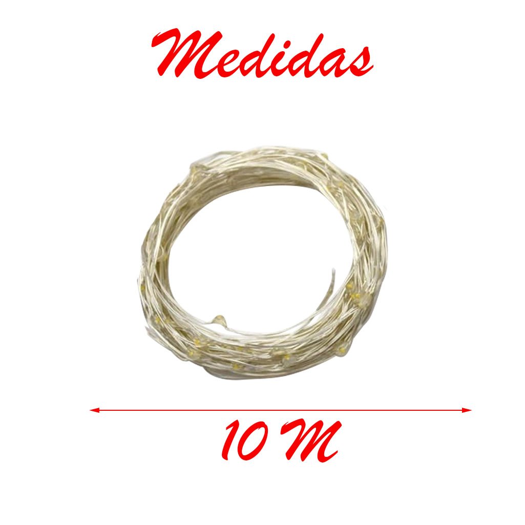 Fio De Fada 100 Lâmpadas Led Cordão Luz Colorida 10 Metros
