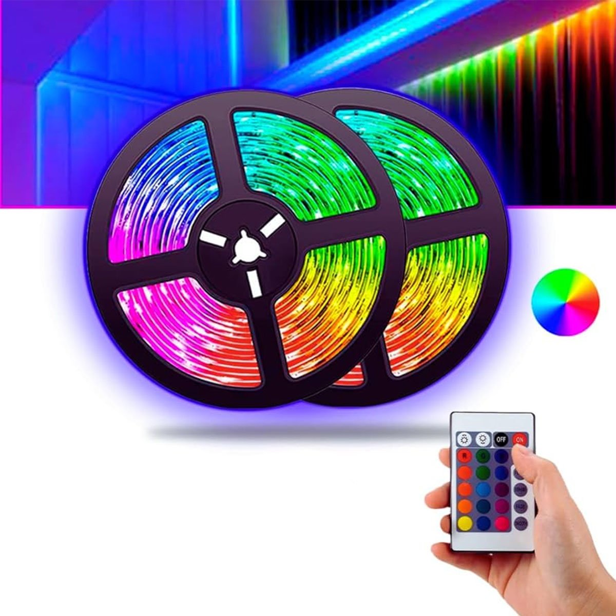 Fio de Fada LEDs Colorido 100 Lâmpadas Musical Natal 10M USB