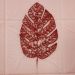 Folhas Flores Enfeite Natal Gliter Vermelho 35cm Kit 12pçs