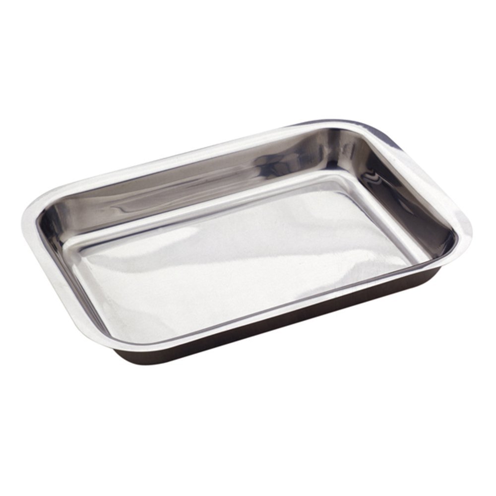 Forma Assadeira 32x22x4cm Para Bolos, Lasanha, Massas - Inox 