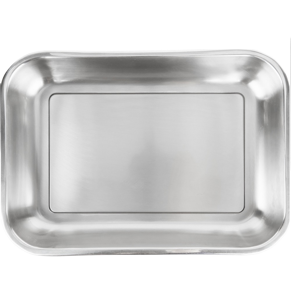 Forma Assadeira 32x22x4cm Para Bolos, Lasanha, Massas - Inox 