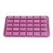 Forma Gelo Chocolate Gelatina Silicone Alfabeto  Roxo