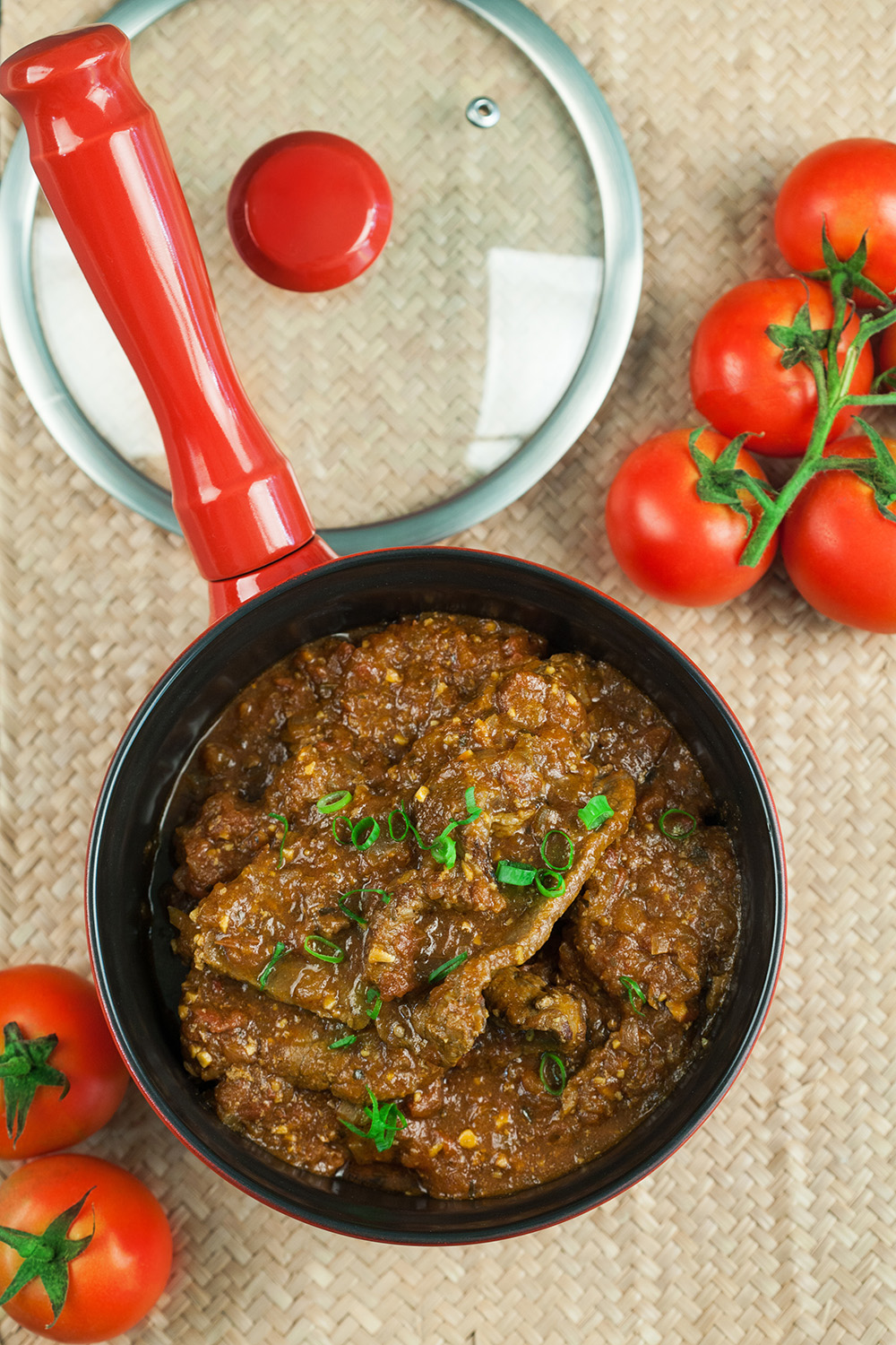 Frigideira Cerâmica com Tampa Chef 1,8 Litros Vermelha 