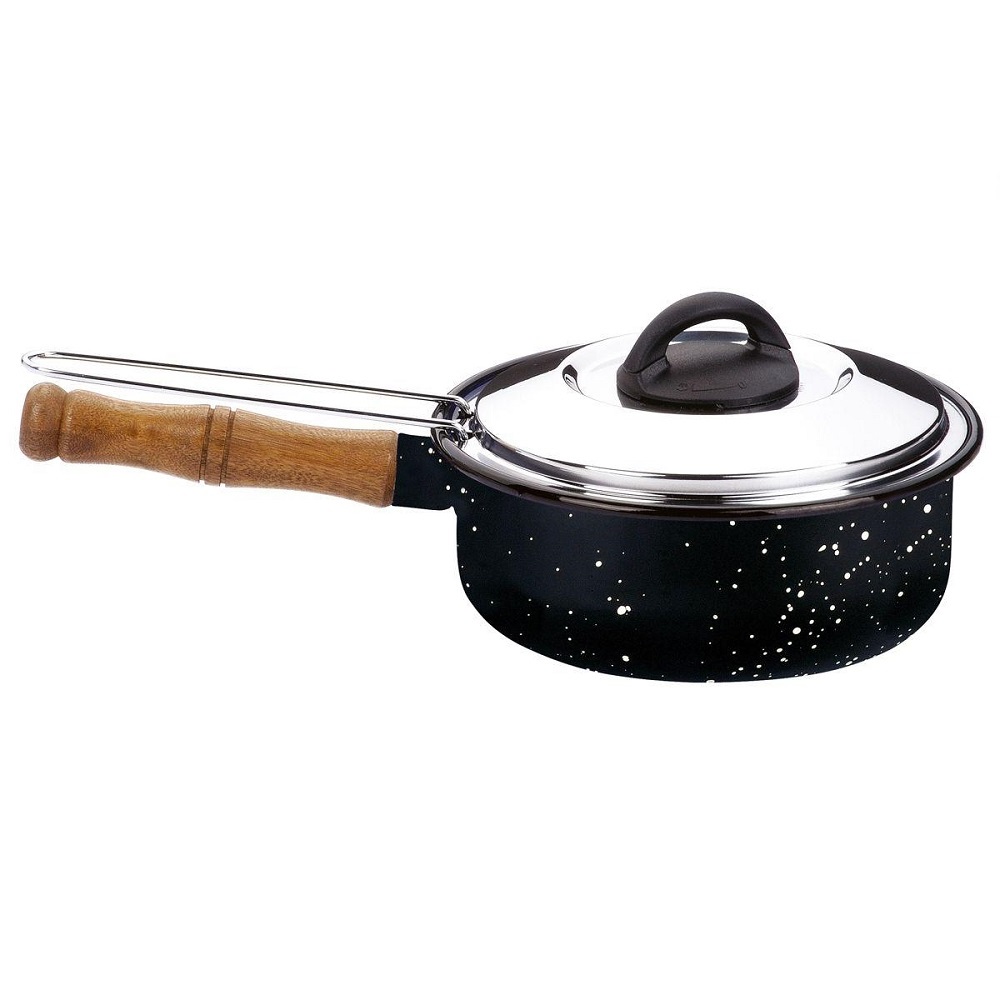 Frigideira Esmaltada com Peneira para Fritura e Tampa 22 