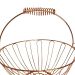 Fruteira De Mesa Aramada Redonda Inoxidável Rose Gold 24cm