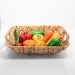 Fruteira Retangular Enfeite Palha Seagrass Natural 28cm