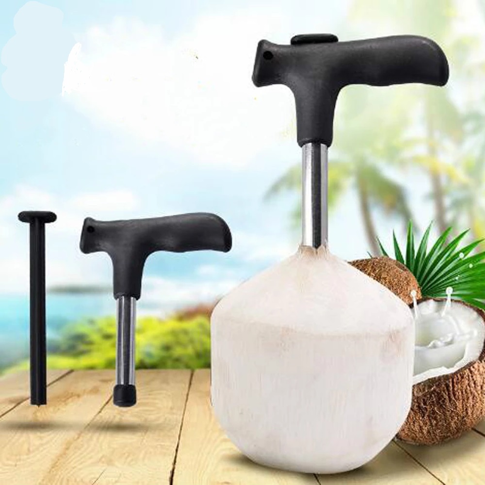 Fura Coco Profissional com Pino Limpador Pratico e Higiênico 