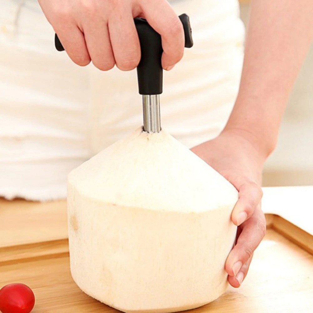 Fura Coco Profissional com Pino Limpador Pratico e Higiênico 
